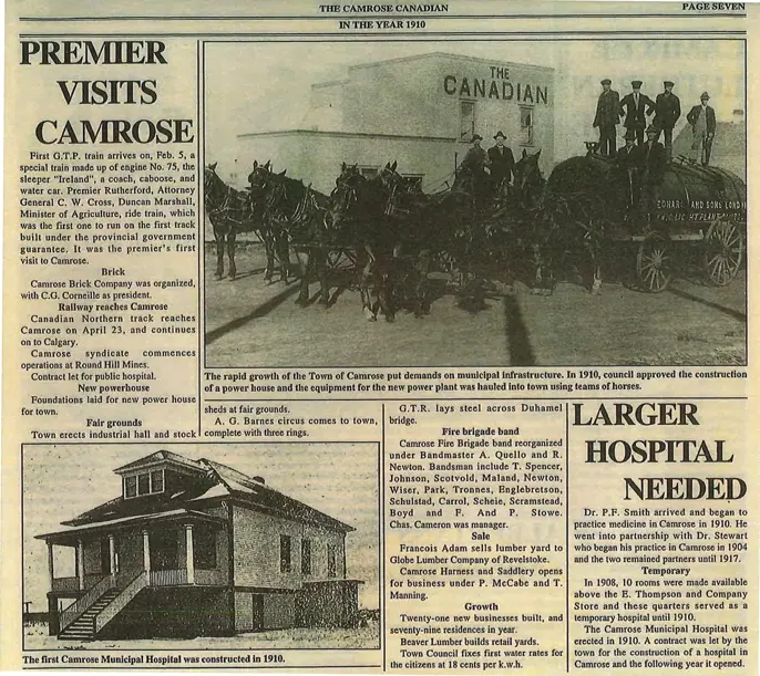 Premier Visits Camrose