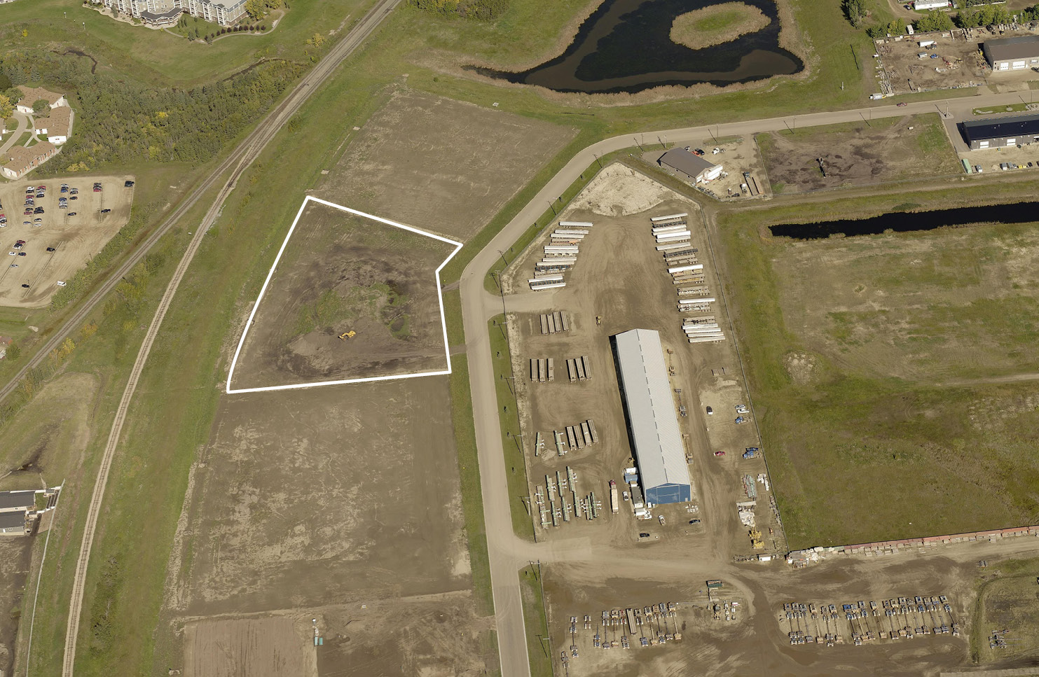 Aerial photo of the land for sale lot