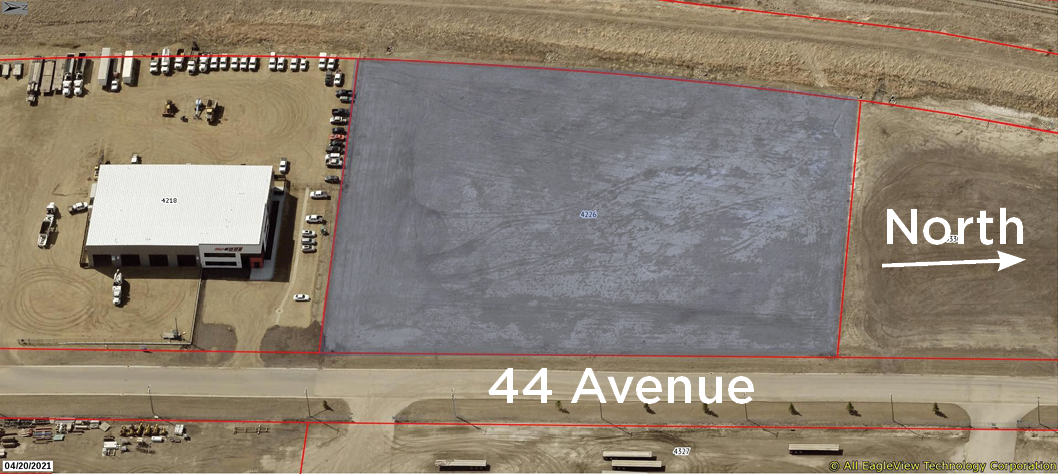 Aerial photo of the land for sale lot